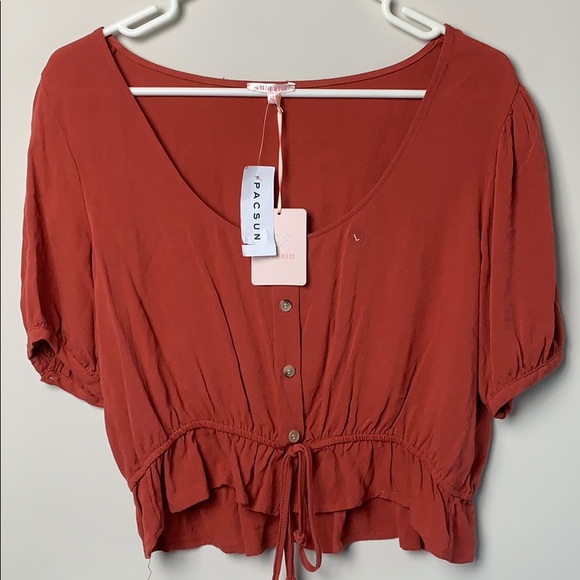 PacSun Tops - NWT Pacsun rust crop top